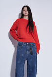 logo print denim