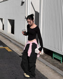 1+1 ROUND-HEM CROP TOP
