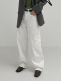 [unisex] Rivet Cargo Cotton Wide Pants