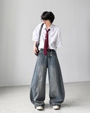 Boa Curved Balloon Denim