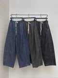 Linen Cut Balloon Banding Denim