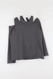 Halter Study Unbalanced Sweatshirt