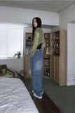 Crop net net knit
