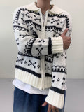 Noble Deer Cowichan Zip-Up Cardigan