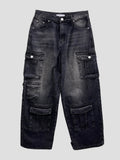 Millie utility washed denim jeans