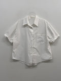 Leon Poplin Roll-up Short Sleeve Shirt