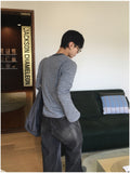 Karoo Ribbed Henley Neck Button Long Sleeve