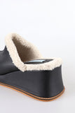 Pony wool bloafer mule