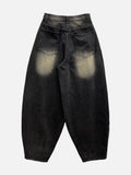 Ramie Brush Balloon Denim Pants