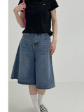741 Catwashing Bermuda Denim Pants