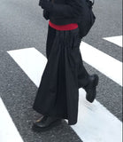 SHIRRING BACK POCKET SKIRT