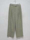 [summer] Modern Linen Two-Tuck Wide Slacks