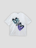 Heart spray half T-shirts