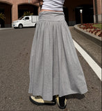 SWEAT SHIRRING MIDI SKIRT