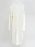 Fib V-Neck Cable One Piece