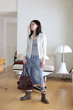 Fever Wrap Denim Bermuda