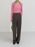 Berry Halter Sleeveless Knitwear