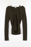 Jenne off-strap cardigan