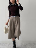 Minute Two-Pocket Pintuck Crop Shirt