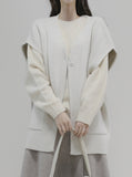 [Premium] Whole Garment Wool Back Round Knit