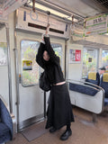 DOUBLE HIGH-NECK CARDIGAN
