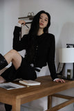 Buckle low long leather boots