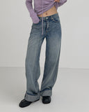 Rain Back Bijo Long Wide Denim