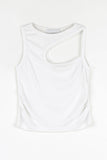 Unbalanced hole sleeveless