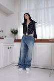 balloon hip wide jeans