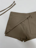 [Layered] Minuet Wrap Skirt Pants