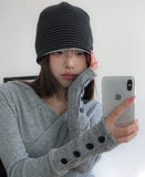 Dali Stripe Reversible Beanie