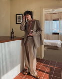 Stingy wrap pin tuck over slacks