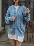 Ato Damage Cable Washing Cardigan