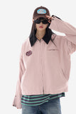 Engineered patch collar work jacket