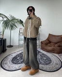 Panel Herringbone Hooded Jumper