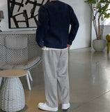 Naru brushed one-tuck sweatpants