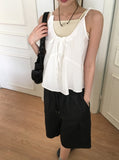 YOKU Ribbon String Sleeveless Blouse