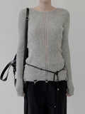 Modern Damage Ribbed Knit