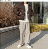Belly wool wide slacks
