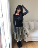 Emu Star Patch Striped Long Sleeve T-shirt