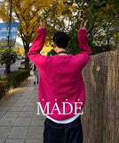 Point wool knit