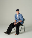 Cool Summer Stripe Pigment Short Sleeve Shirt