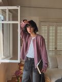 Cinder Pigment Waffle Warmer Cardigan