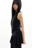 Mers flare sleeveless top