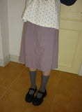 Chaori Nylon Banding Midi Skirt