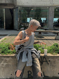 Jeep layered sleeveless
