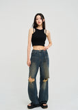[U-BASIC] Winnie Halter Ribbed Sleeveless