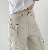 3 Pocket Big Cargo Multi Pocket Bermuda Knee Length Pants
