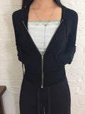 Shimo See-Through Slim Hood Zip-up
