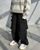 String padded cargo pants